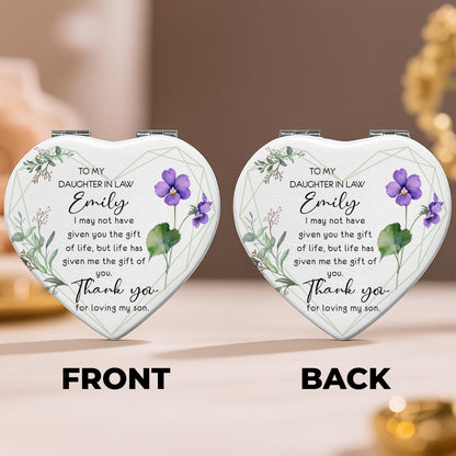 To My Daughter In Law, Flowers And Leaves