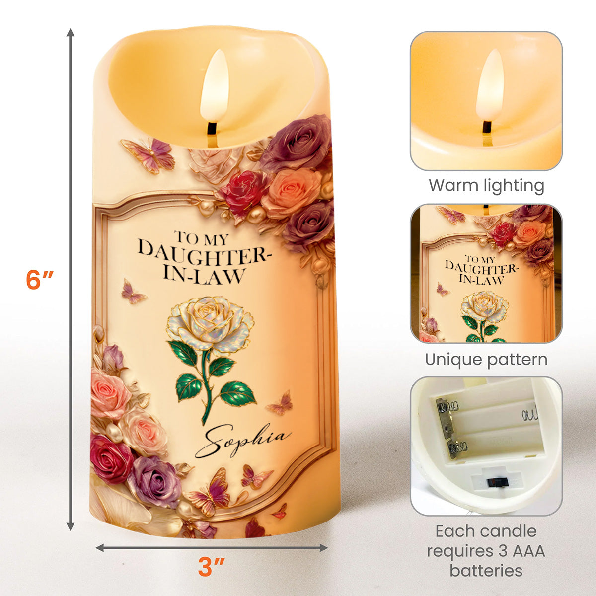 To My Daughter-In-Law, Roses And Butterflies