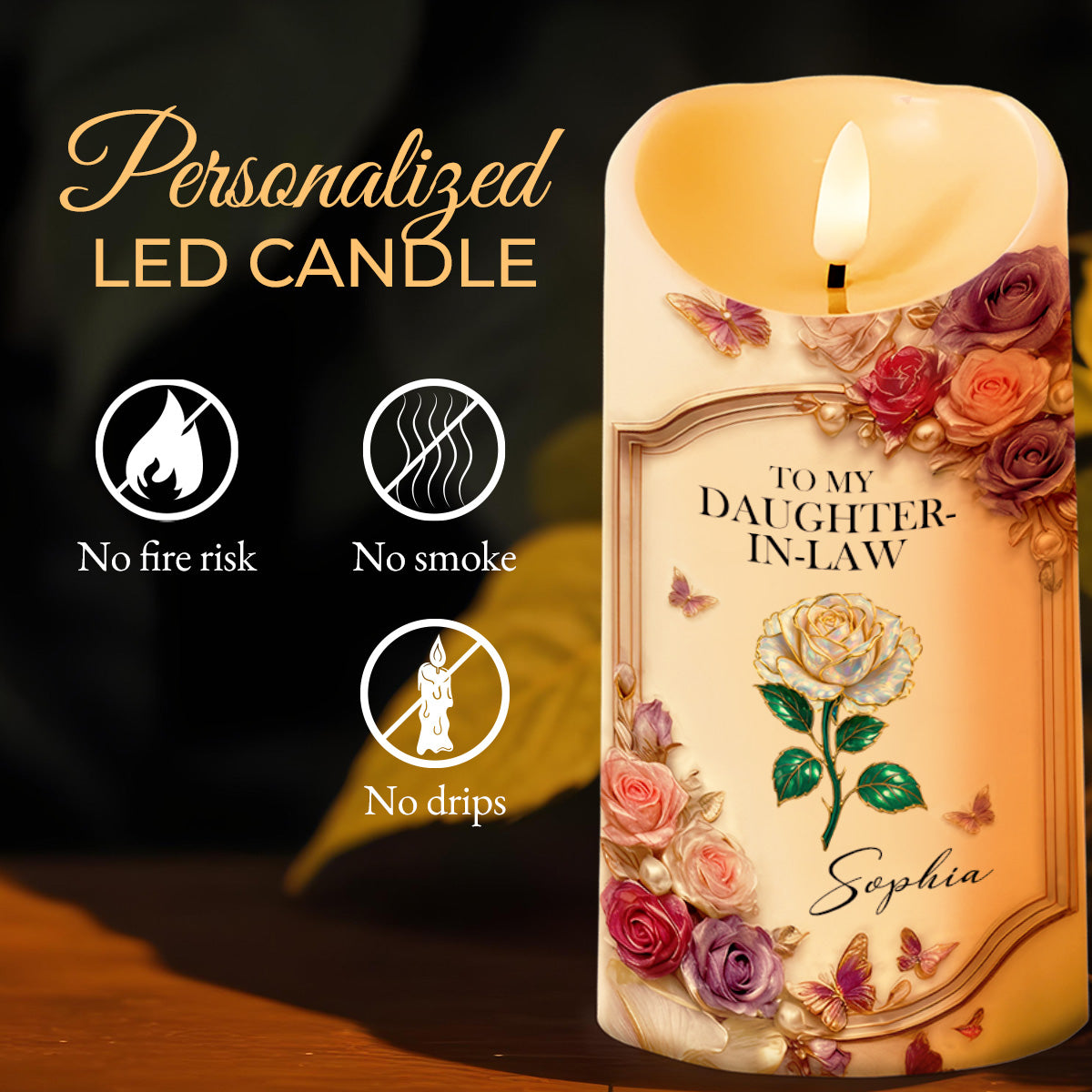 To My Daughter-In-Law, Roses And Butterflies