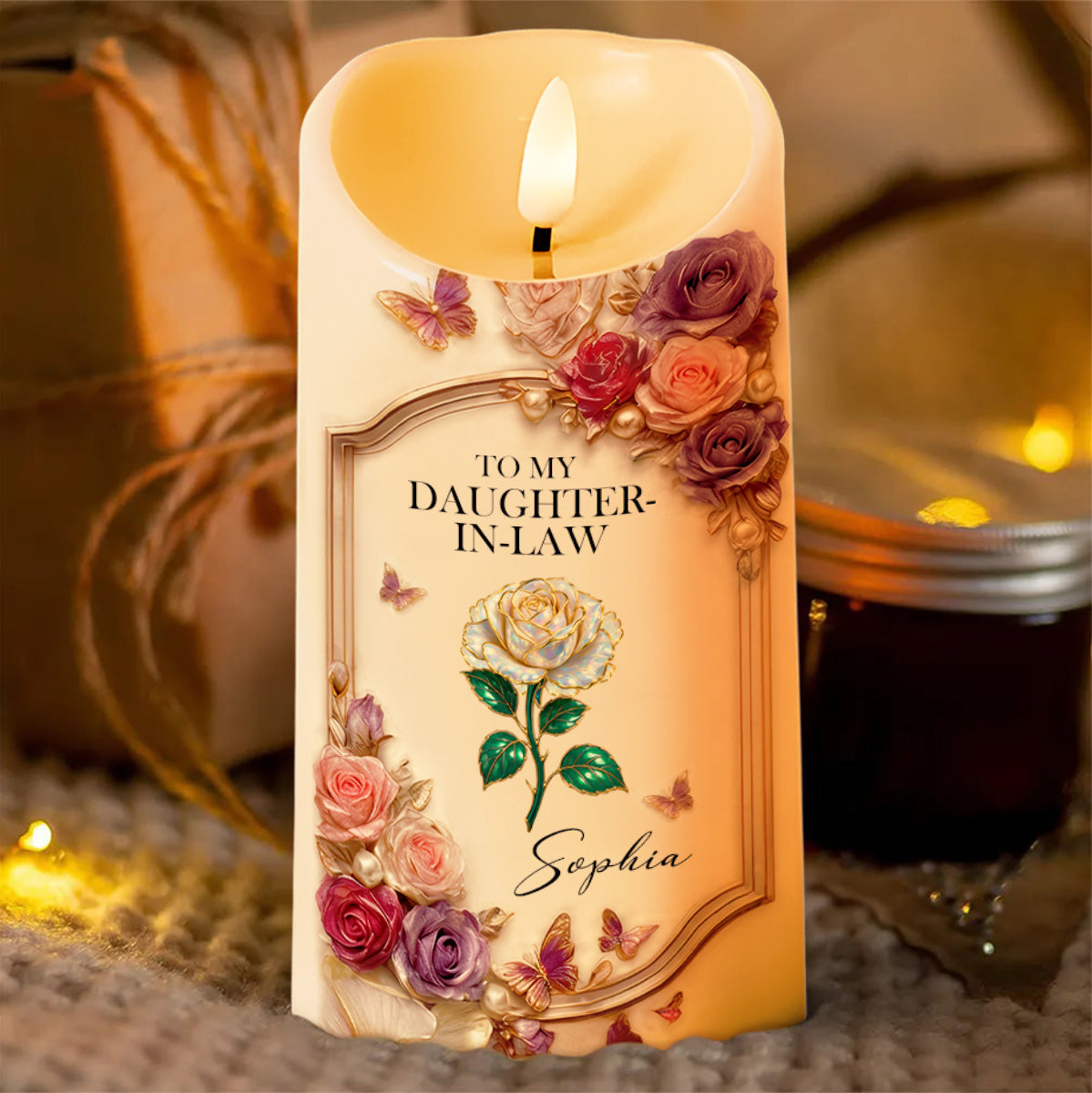 To My Daughter-In-Law, Roses And Butterflies