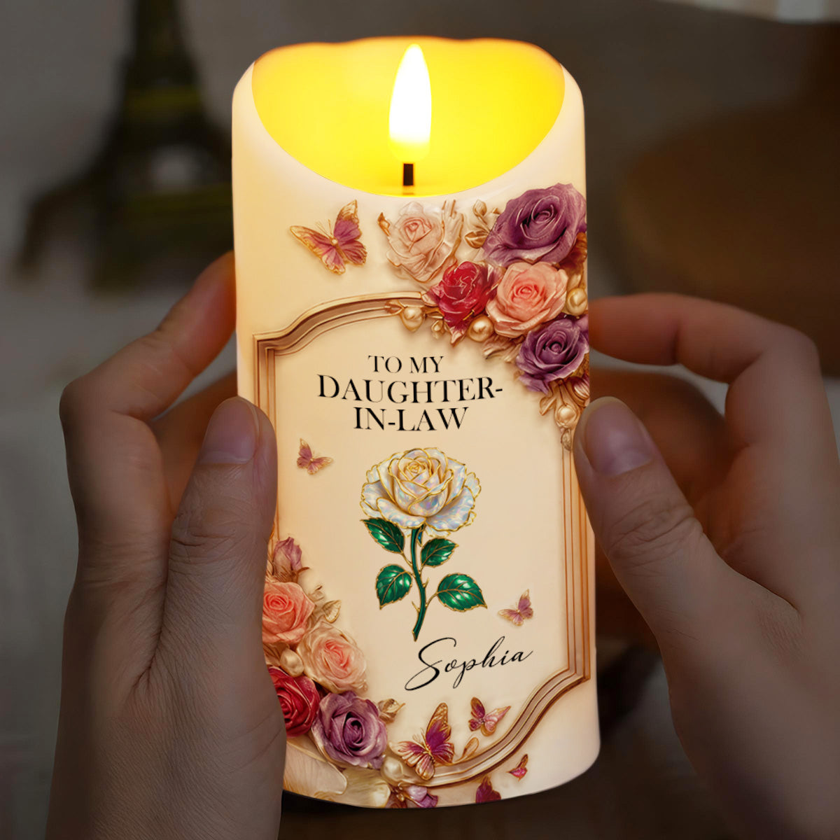 To My Daughter-In-Law, Roses And Butterflies