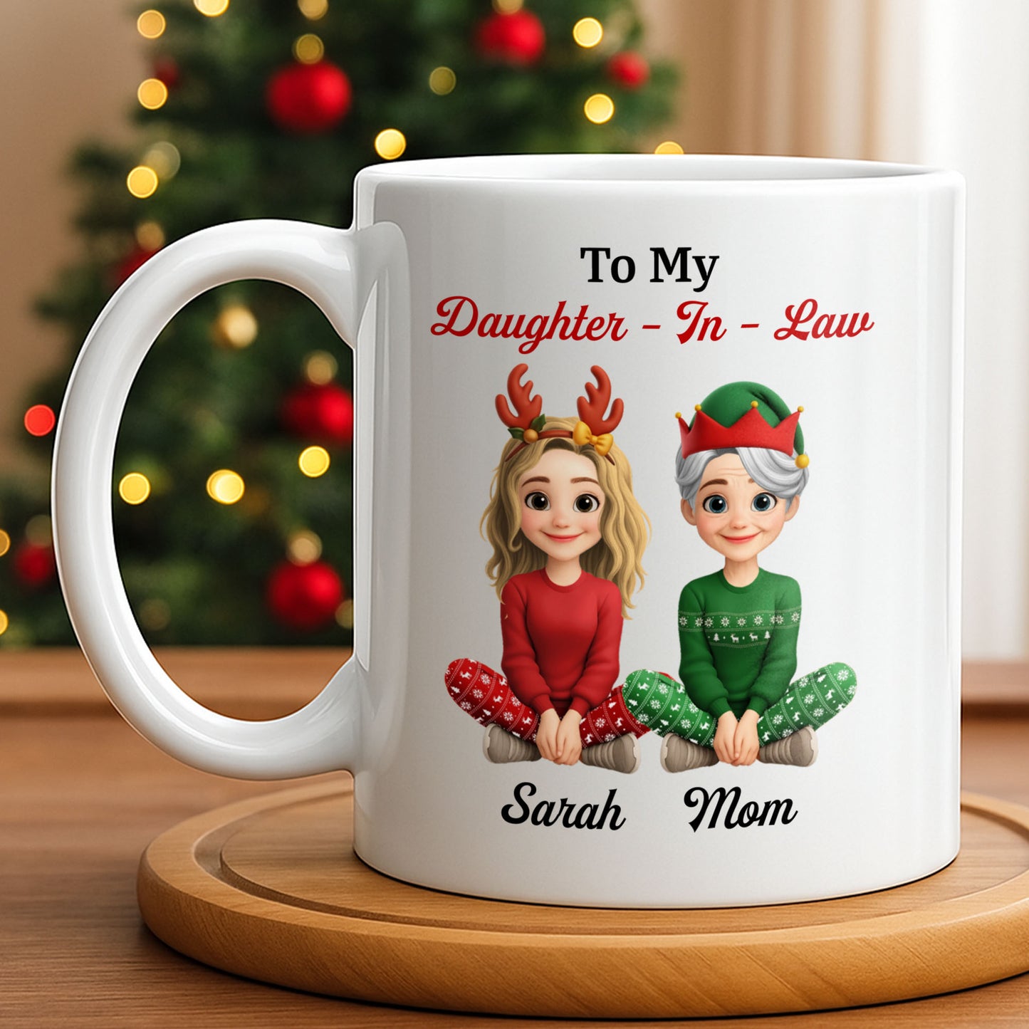 To My Daughter-In-Law, Thank You For Loving My Son, Christmas Reindeer Antlers