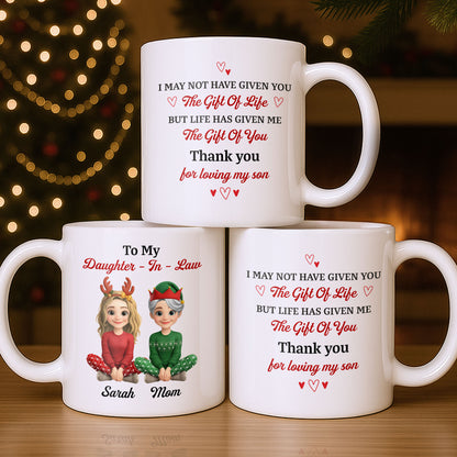 To My Daughter-In-Law, Thank You For Loving My Son, Christmas Reindeer Antlers