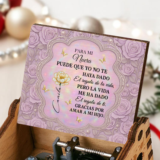 Para Mi Nuera, Roses and Butterflies Design