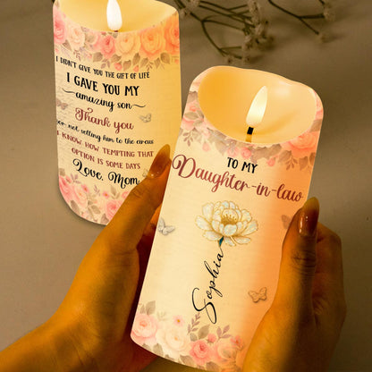 To My Daughter-In-Law, Thank You, Flowers and Butterflies