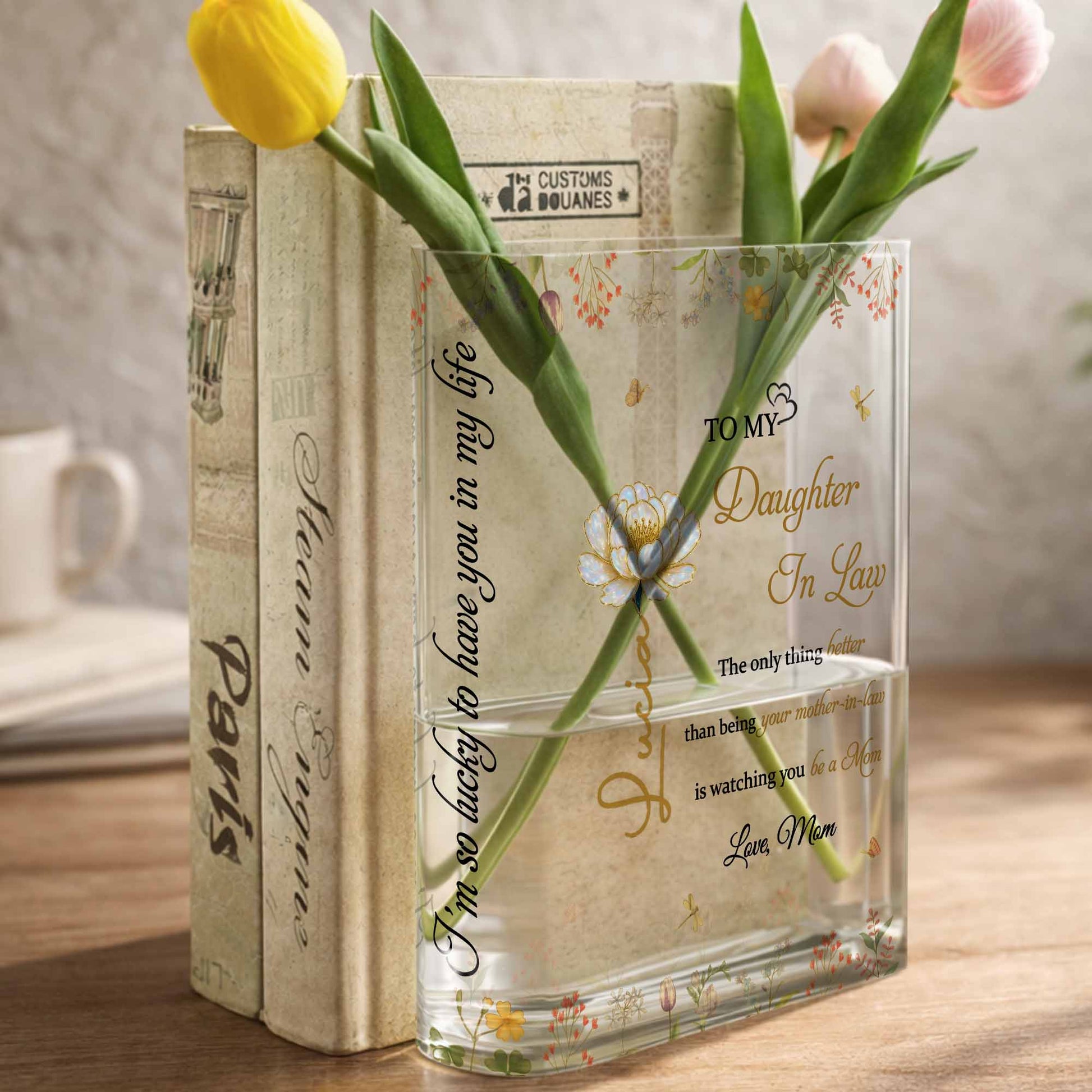 Watching You Be a Mom, Flowers and Butterfly Design