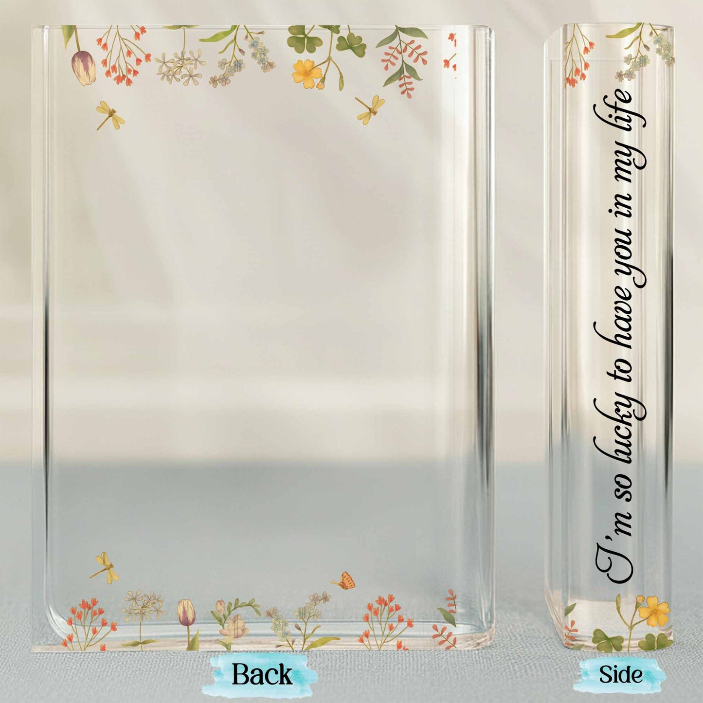 Watching You Be a Mom, Flowers and Butterfly Design