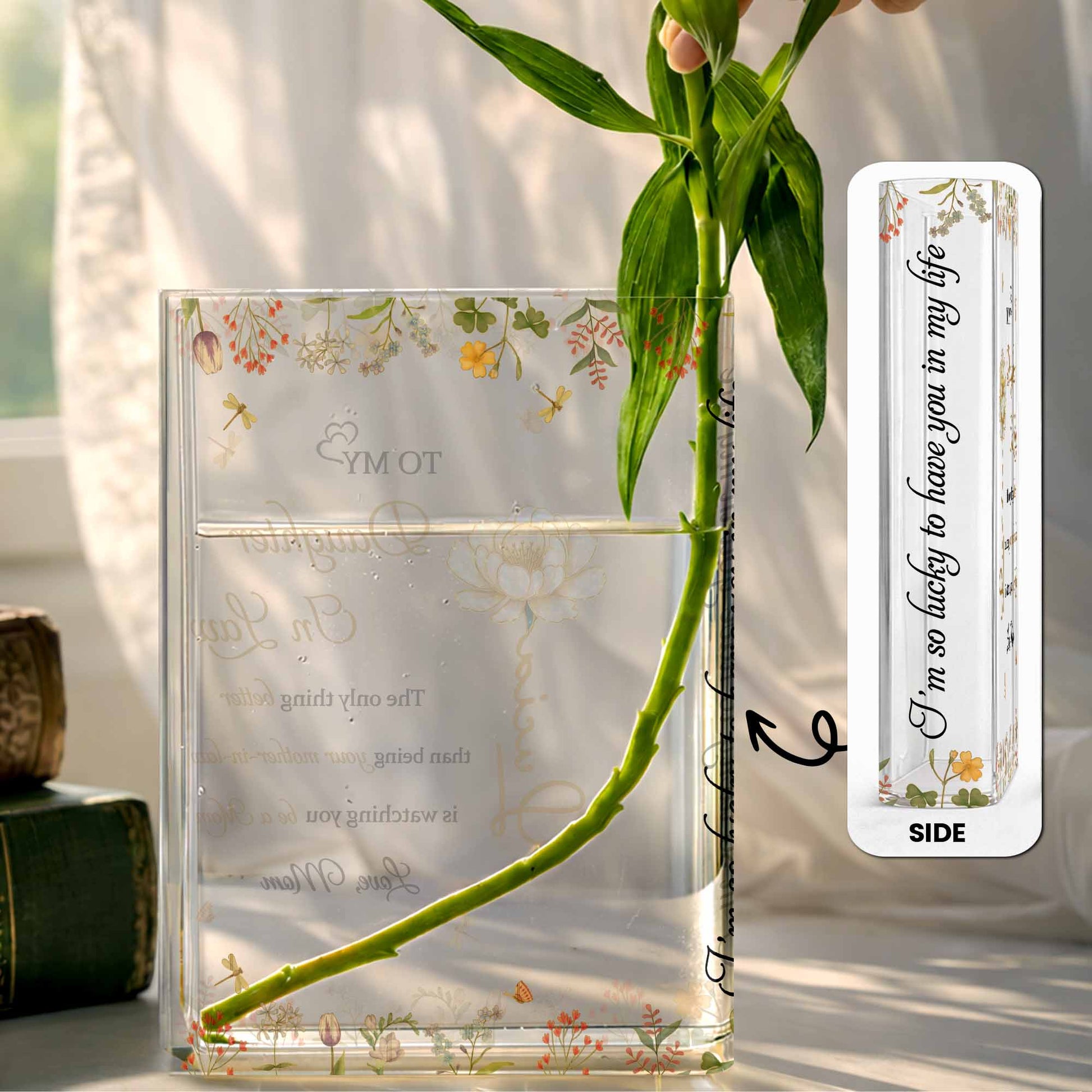 Watching You Be a Mom, Flowers and Butterfly Design