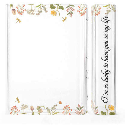 Watching You Be a Mom, Flowers and Butterfly Design