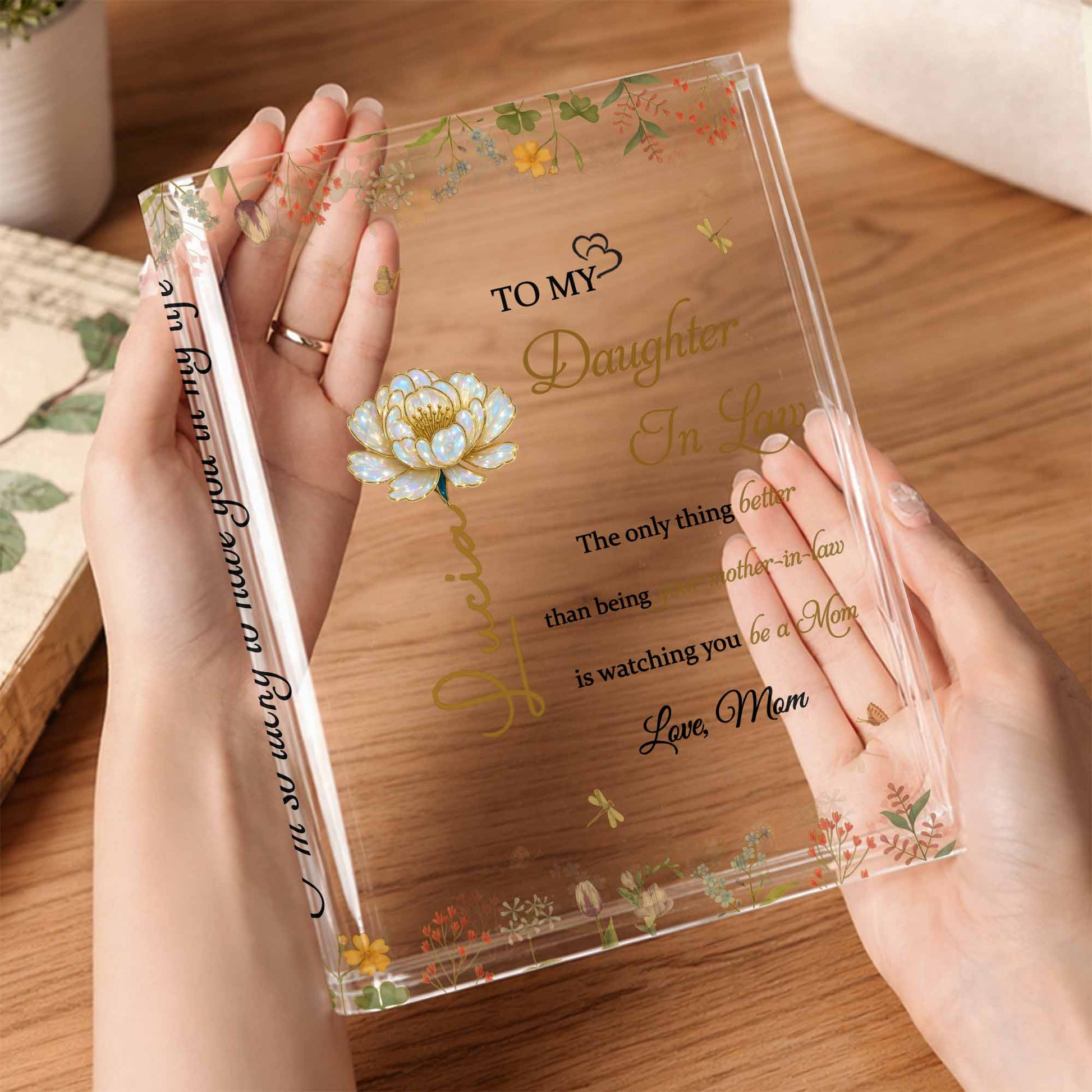 Watching You Be a Mom, Flowers and Butterfly Design