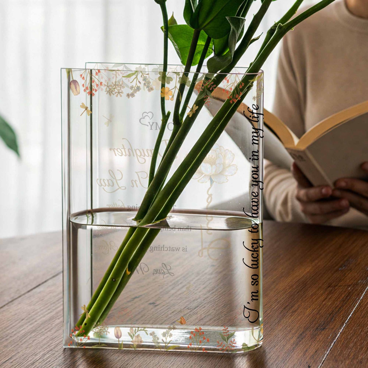 Watching You Be a Mom, Flowers and Butterfly Design