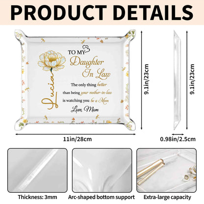 To My Daughter In Law, Golden Flower Design