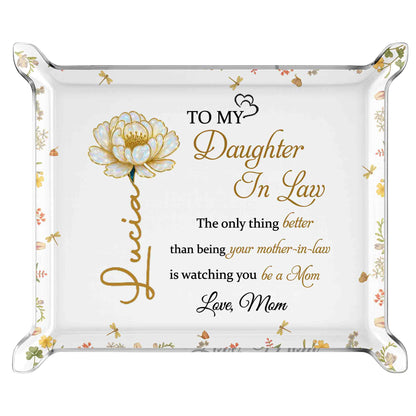To My Daughter In Law, Golden Flower Design