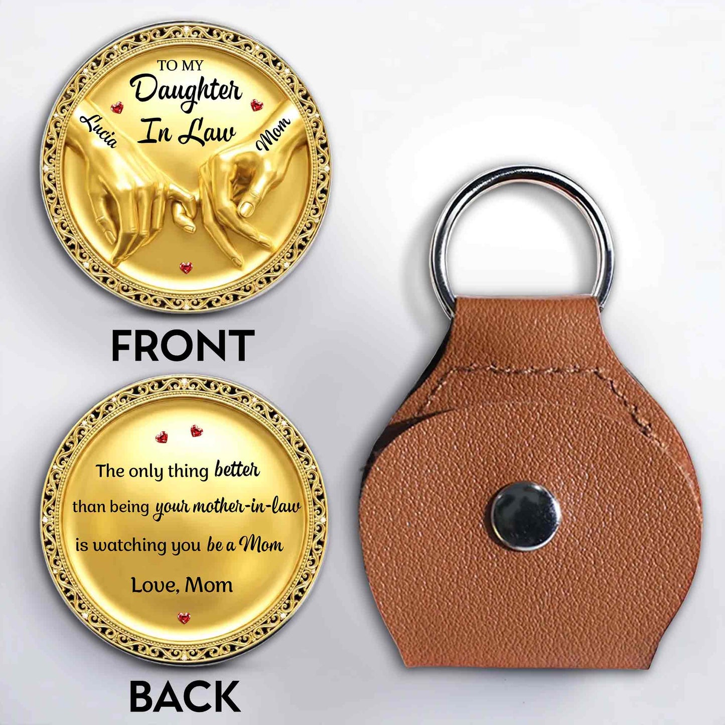 To My Daughter In Law Pinky Swear Hands And Hearts