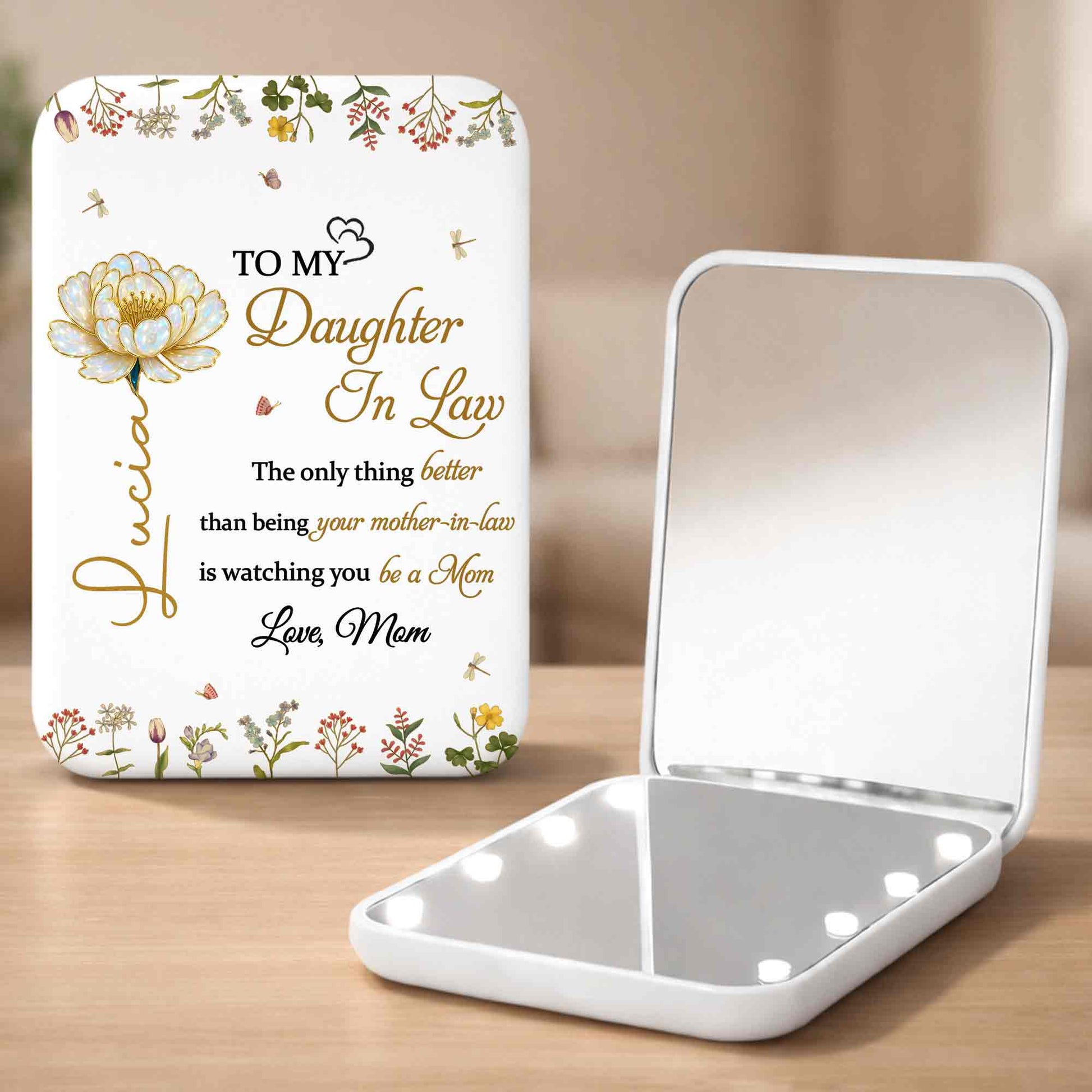 To My Daughter In Law Watching You Be A Mom Floral