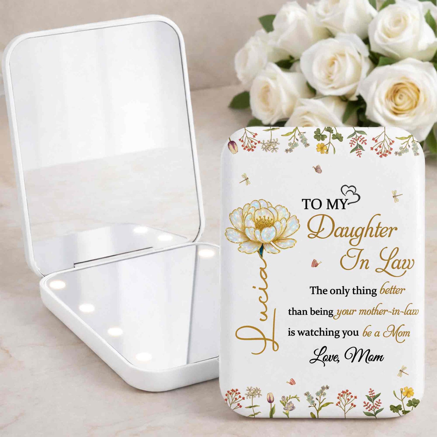 To My Daughter In Law Watching You Be A Mom Floral