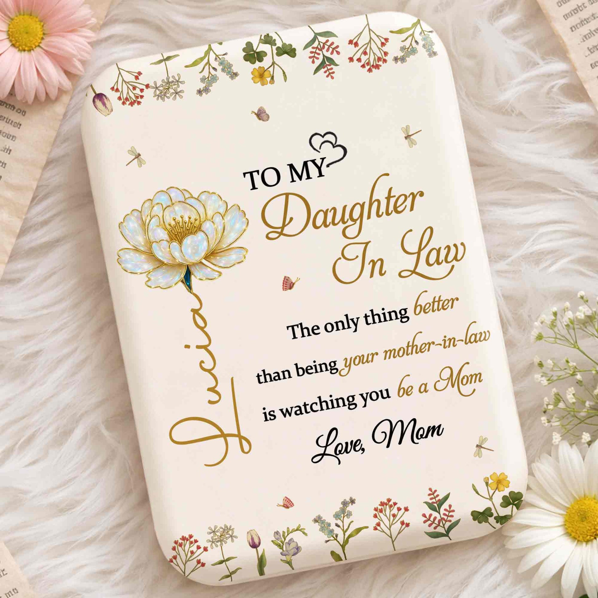 To My Daughter In Law Watching You Be A Mom Floral