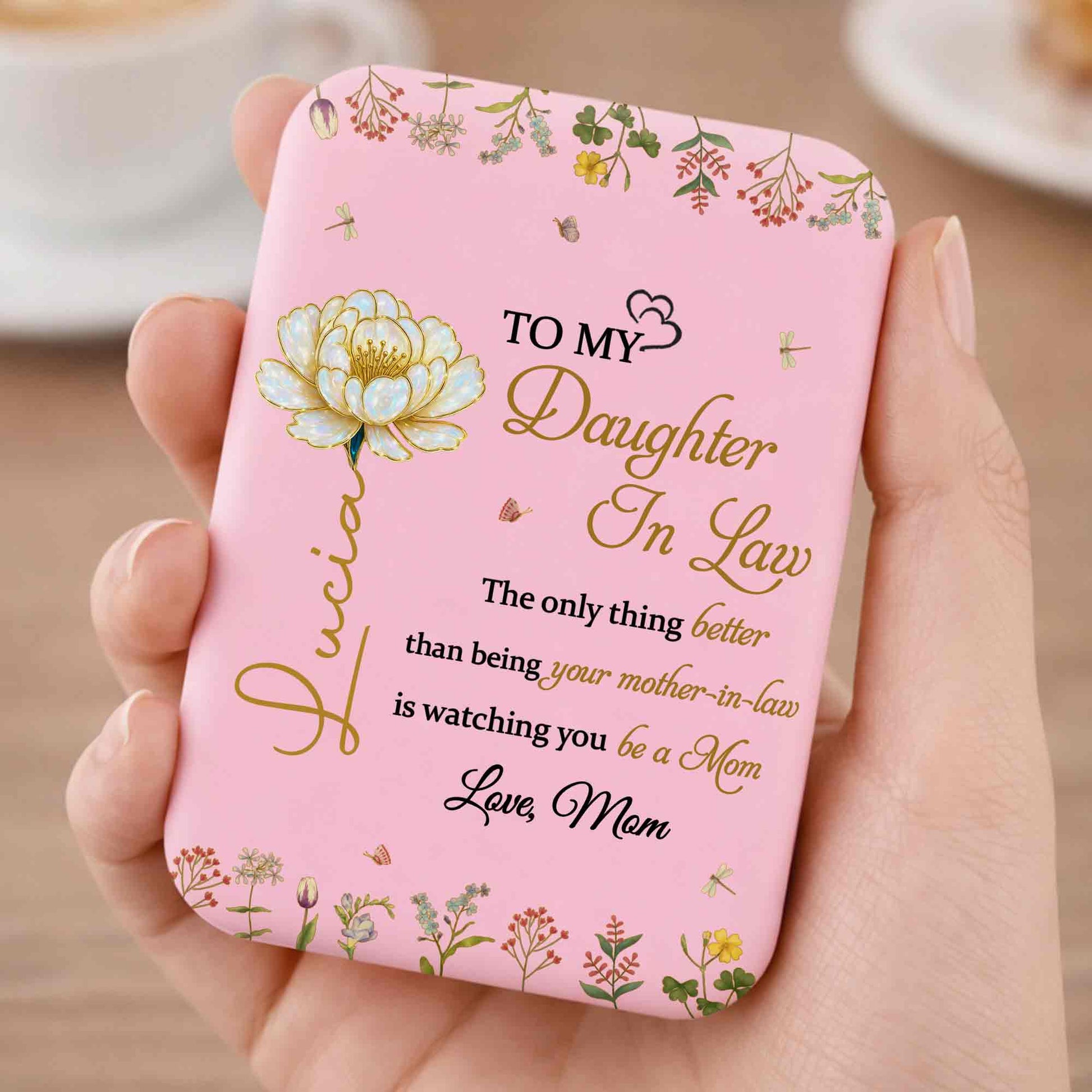 To My Daughter In Law Watching You Be A Mom Floral