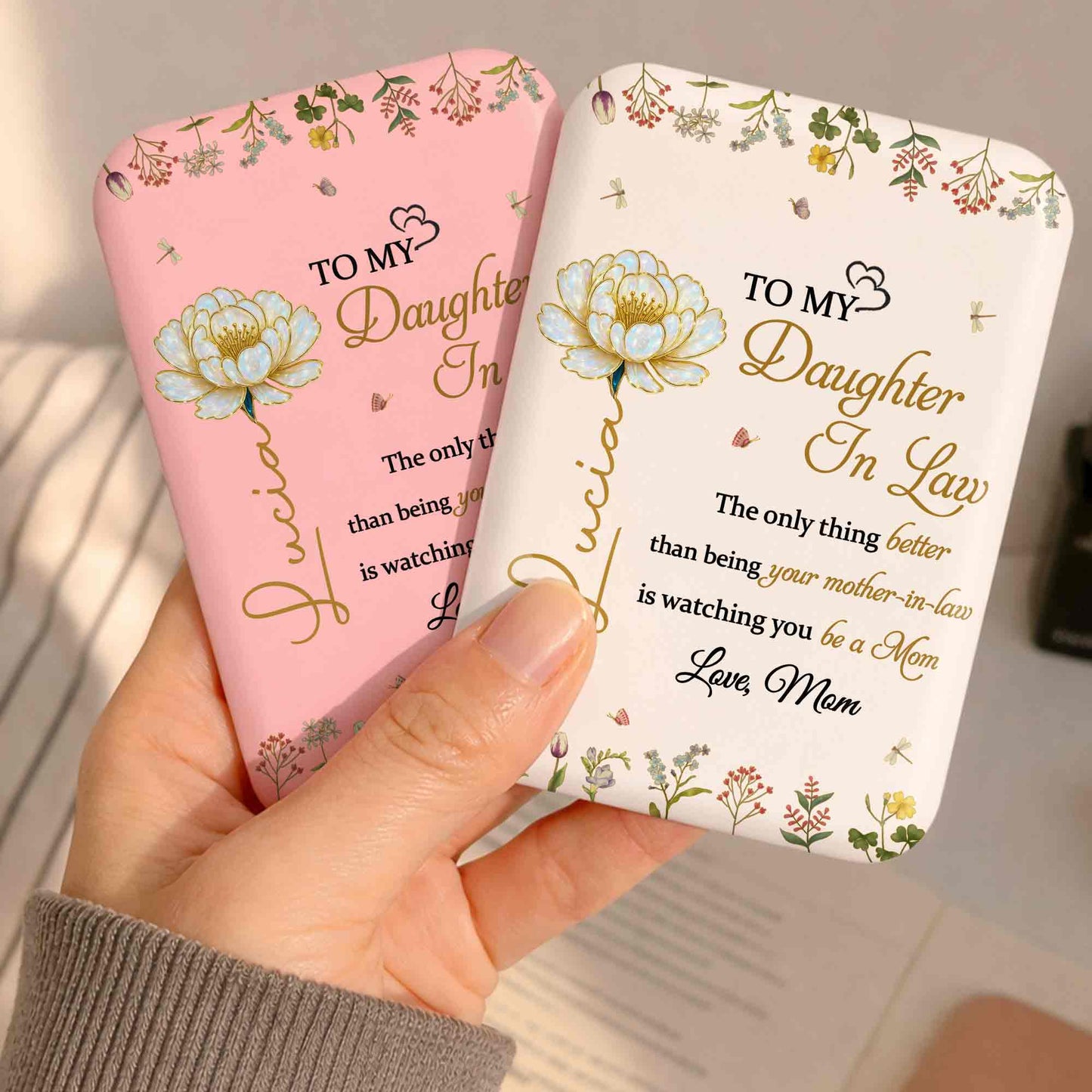 To My Daughter In Law Watching You Be A Mom Floral