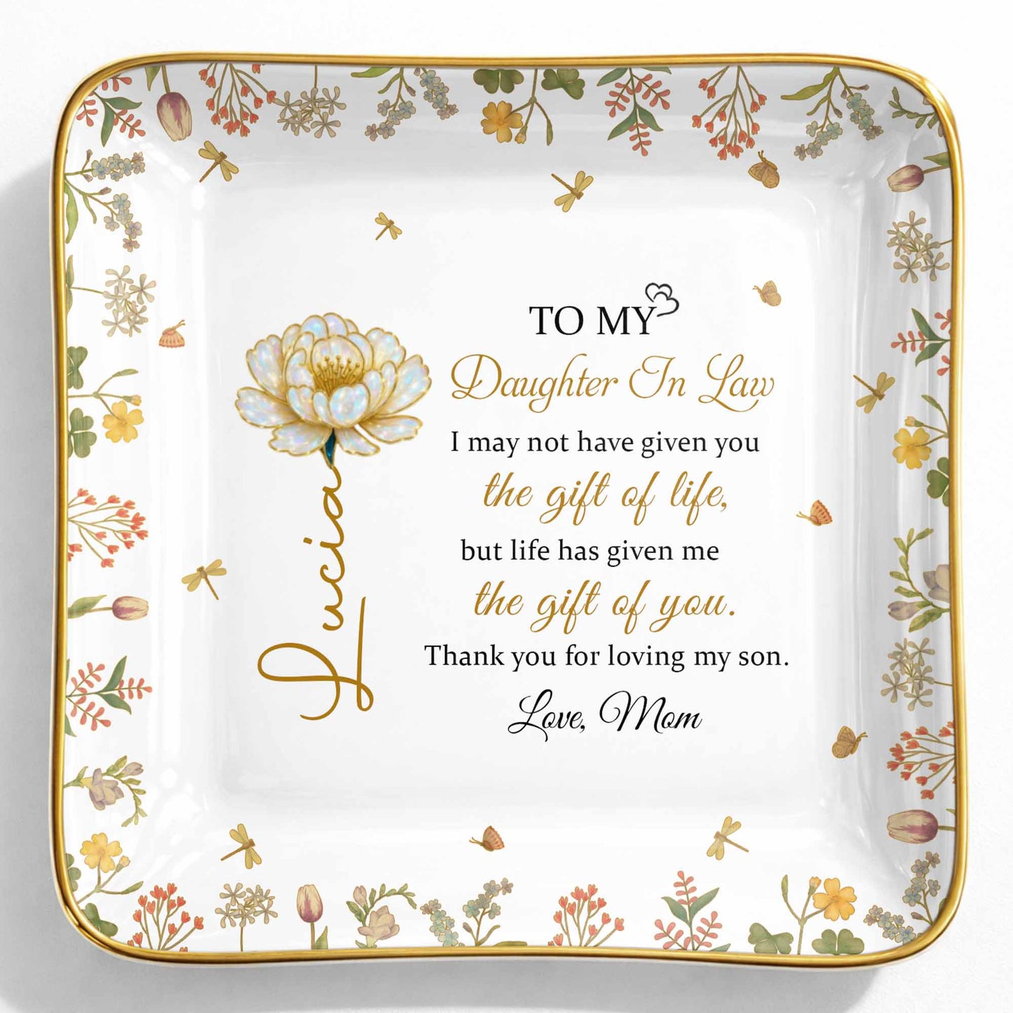 To My Daughter In Law, Flowers and Love