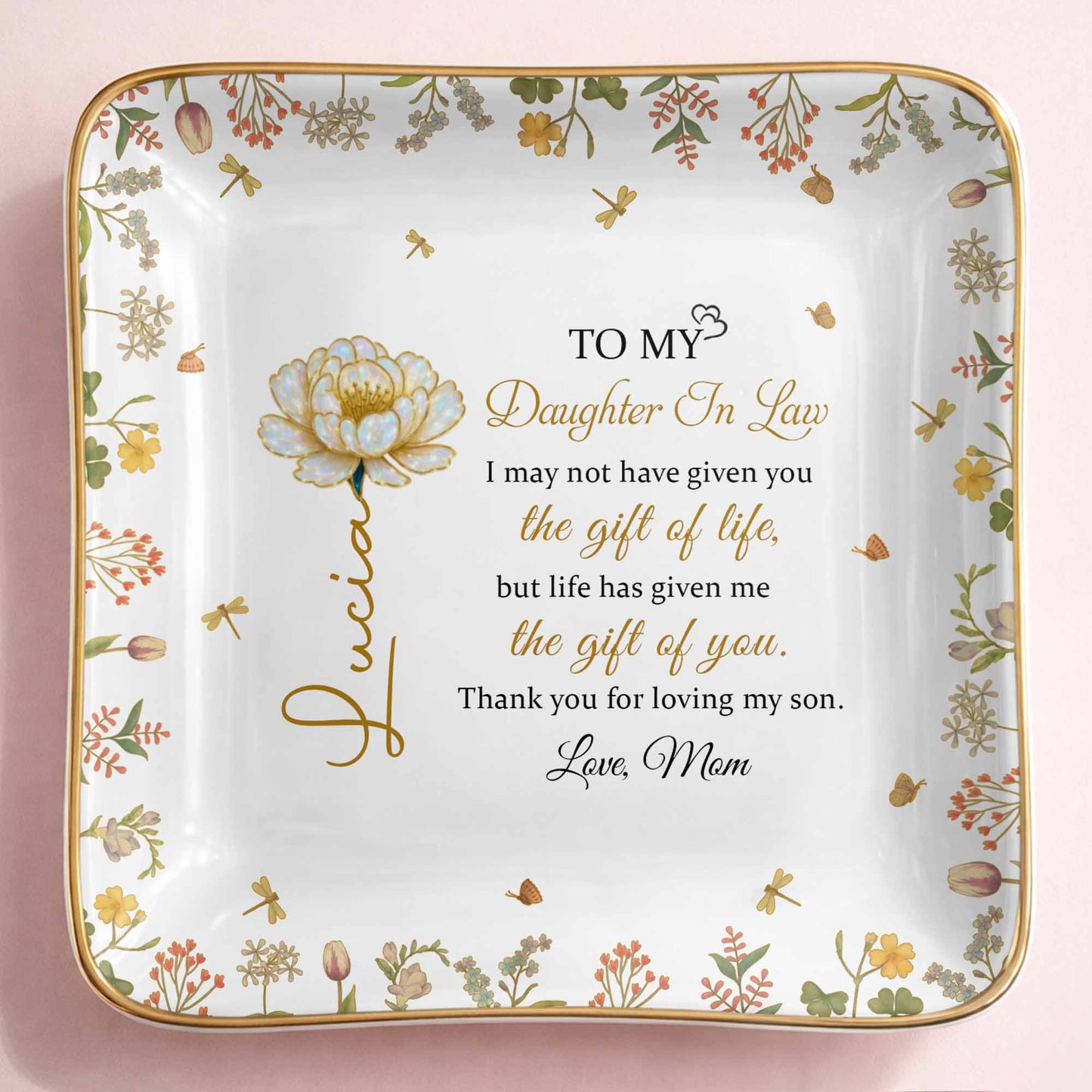 To My Daughter In Law, Flowers and Love