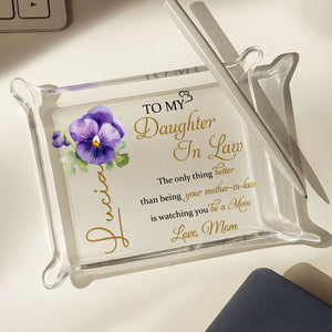 To My Daughter In Law, Watching You Be A Mom, Pansy Flower