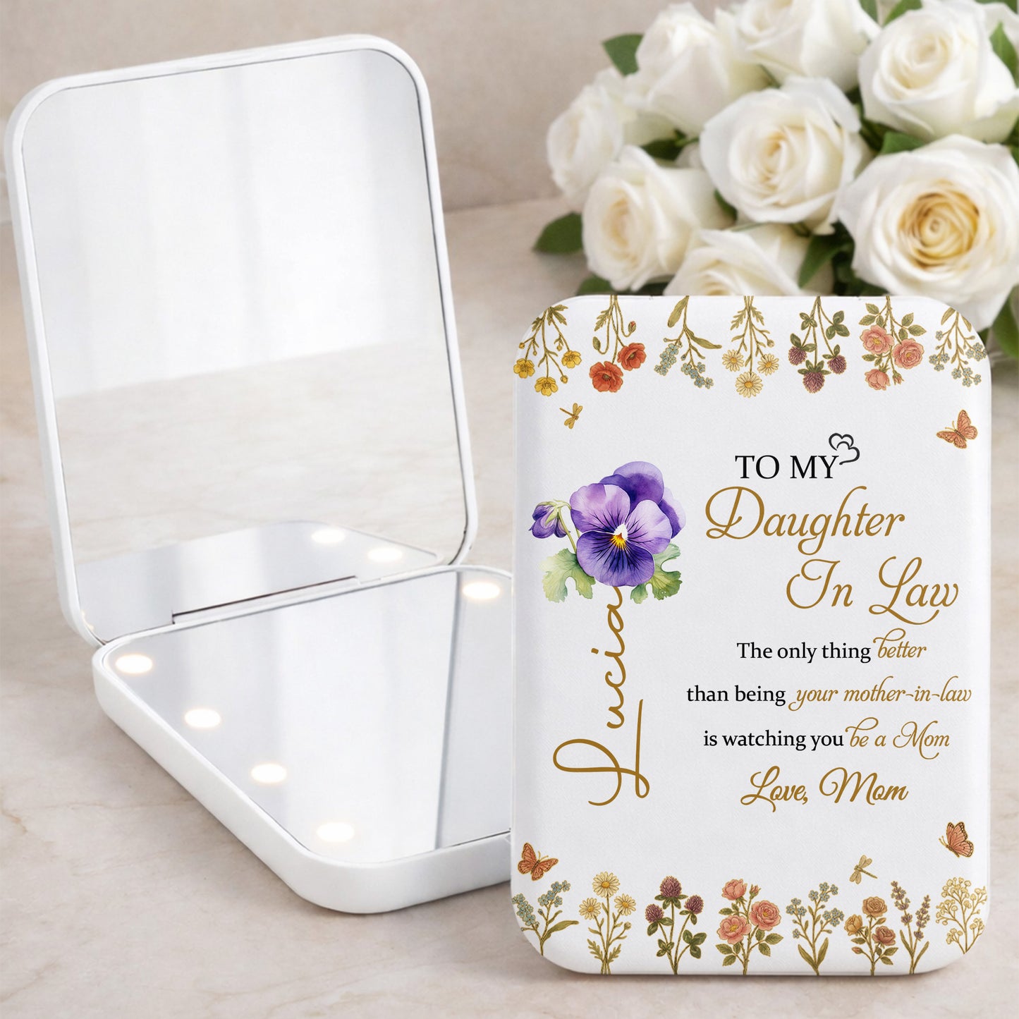 To My Daughter In Law Better Than Being A Mother In Law Flowers