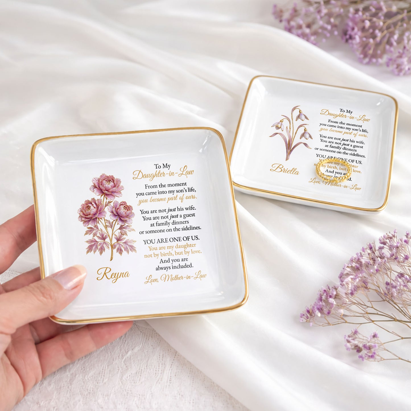 To My Daughter-in-Law, Embrace of Love With Flowers