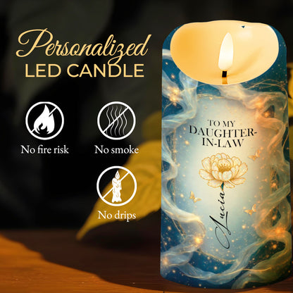 To My Daughter-In-Law, Thank You For Loving My Son, Flowers And Butterflies