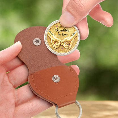 To My Daughter In Law Gift Of You Holding Hands Hearts