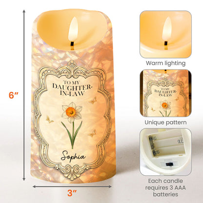 To My Daughter In Law Gift Of You Flower And Butterflies