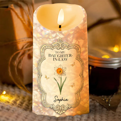 To My Daughter In Law Gift Of You Flower And Butterflies