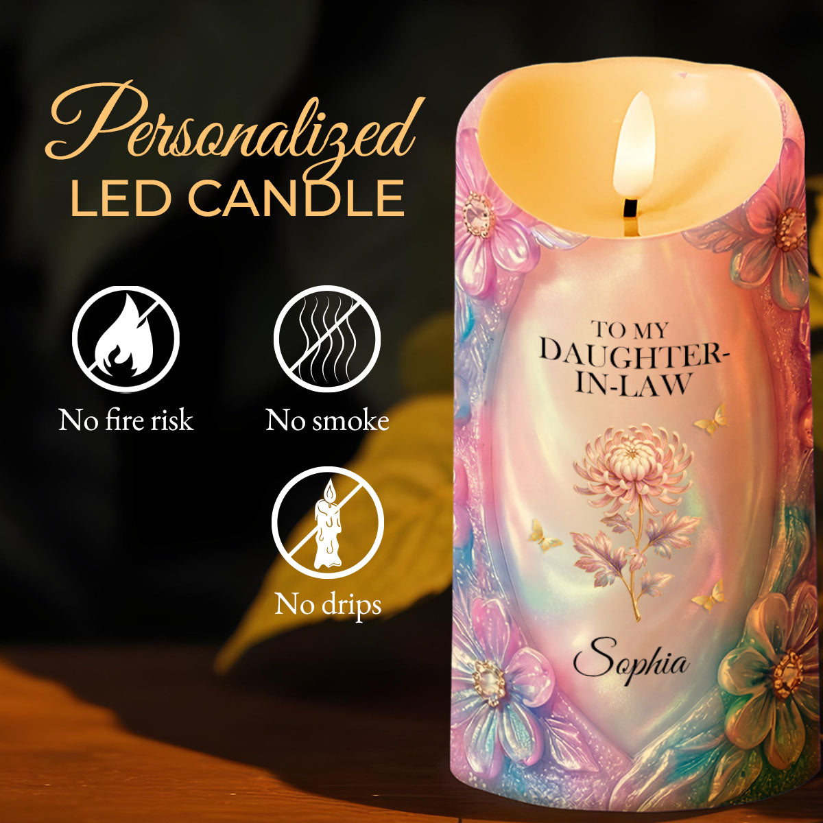 To My Daughter In Law Life Has Given Me The Gift Of You Flowers