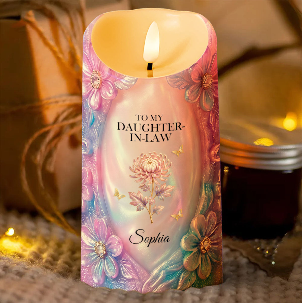 To My Daughter In Law Life Has Given Me The Gift Of You Flowers