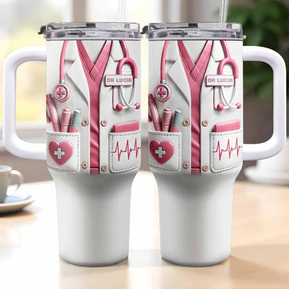 Medical Essentials, Stethoscope And Heartbeat Line