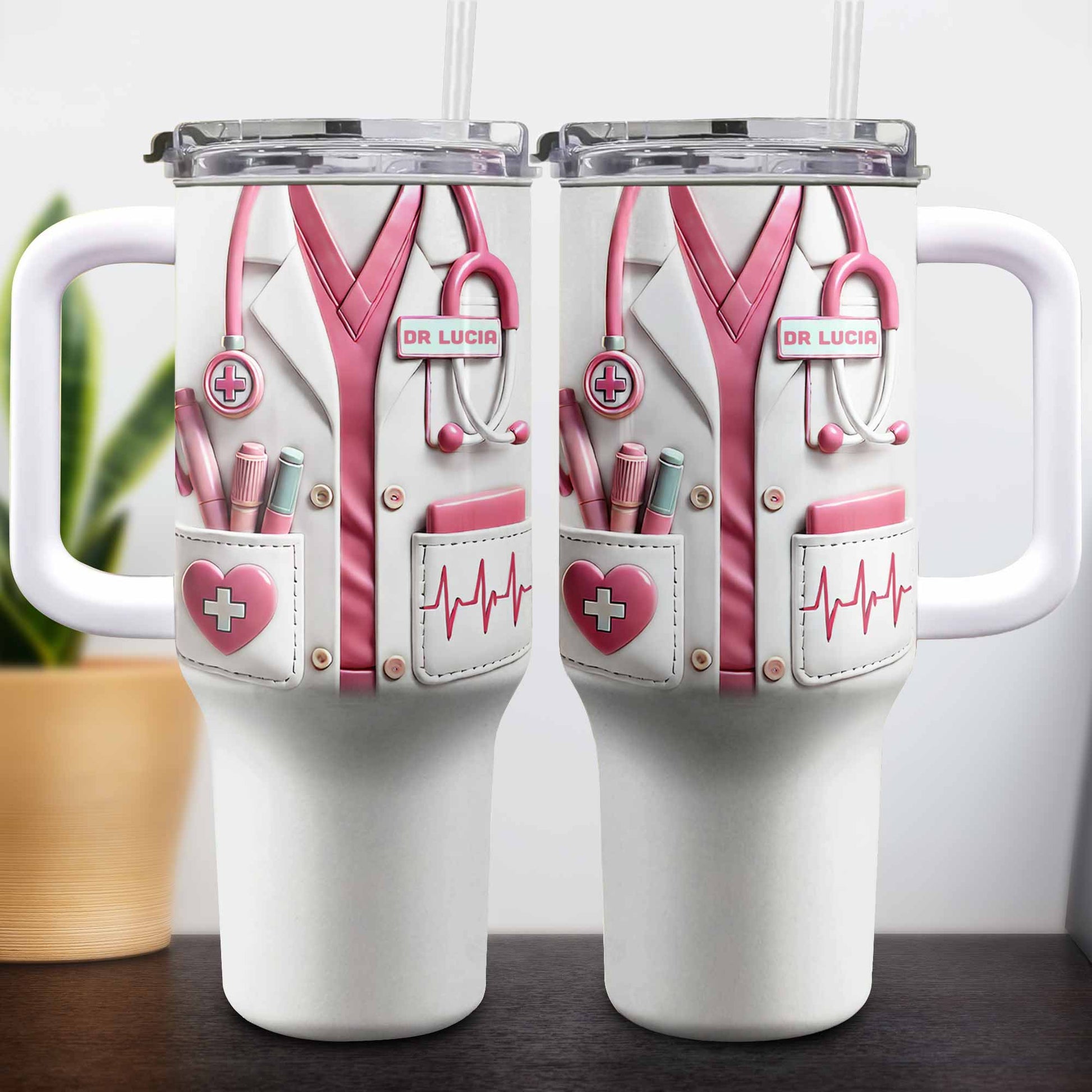 Medical Essentials, Stethoscope And Heartbeat Line