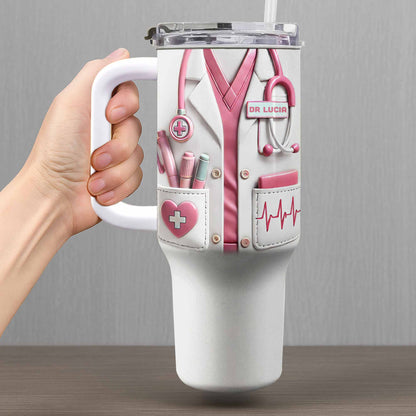 Medical Essentials, Stethoscope And Heartbeat Line