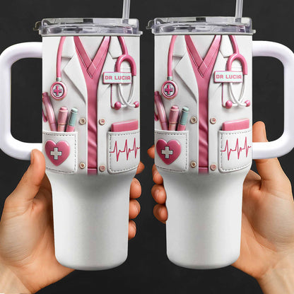 Medical Essentials, Stethoscope And Heartbeat Line