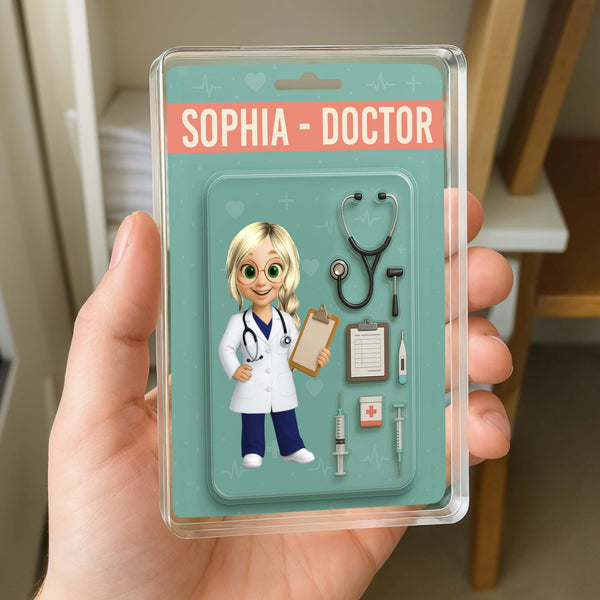 Customizable Doctor Theme Acrylic Plaque With Medical Tools