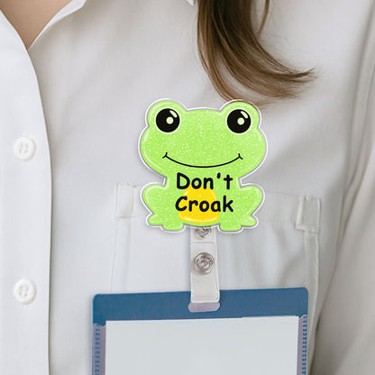 Don't Croak Frog Badge Reel