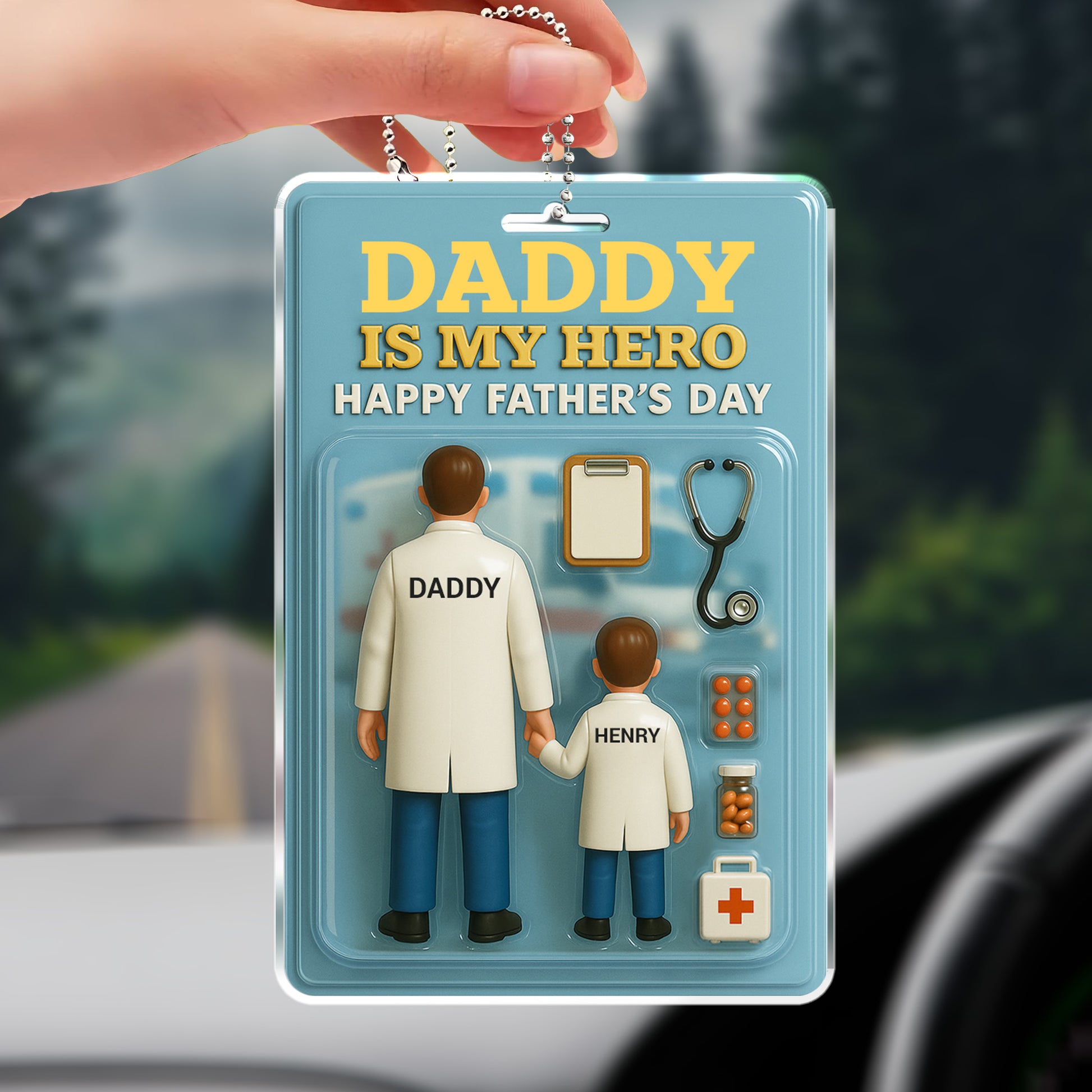 Daddy Is My Hero Happy Father's Day, Doctor and Child