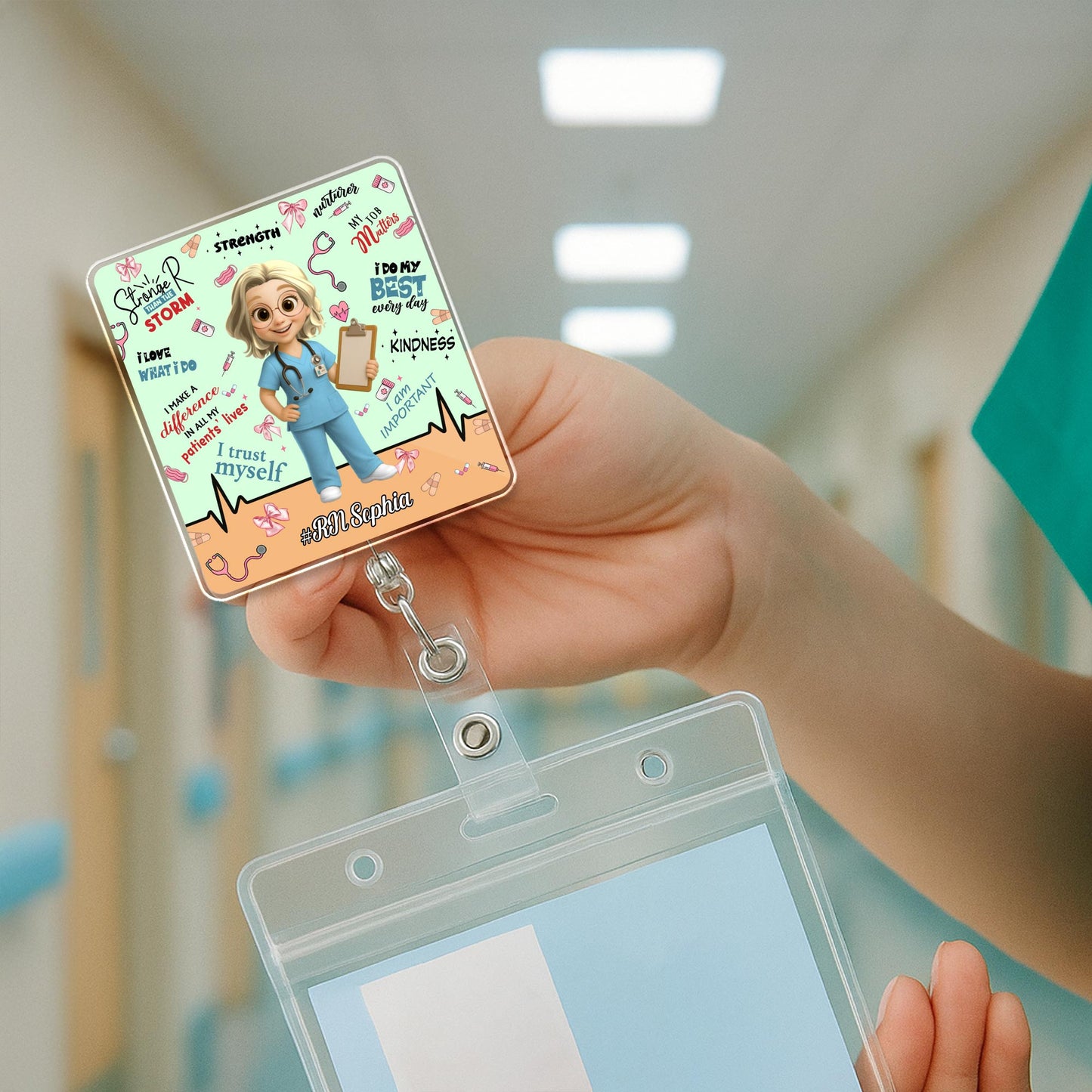 She Is Strong, I Love My Patients, Nurse Badge Reel