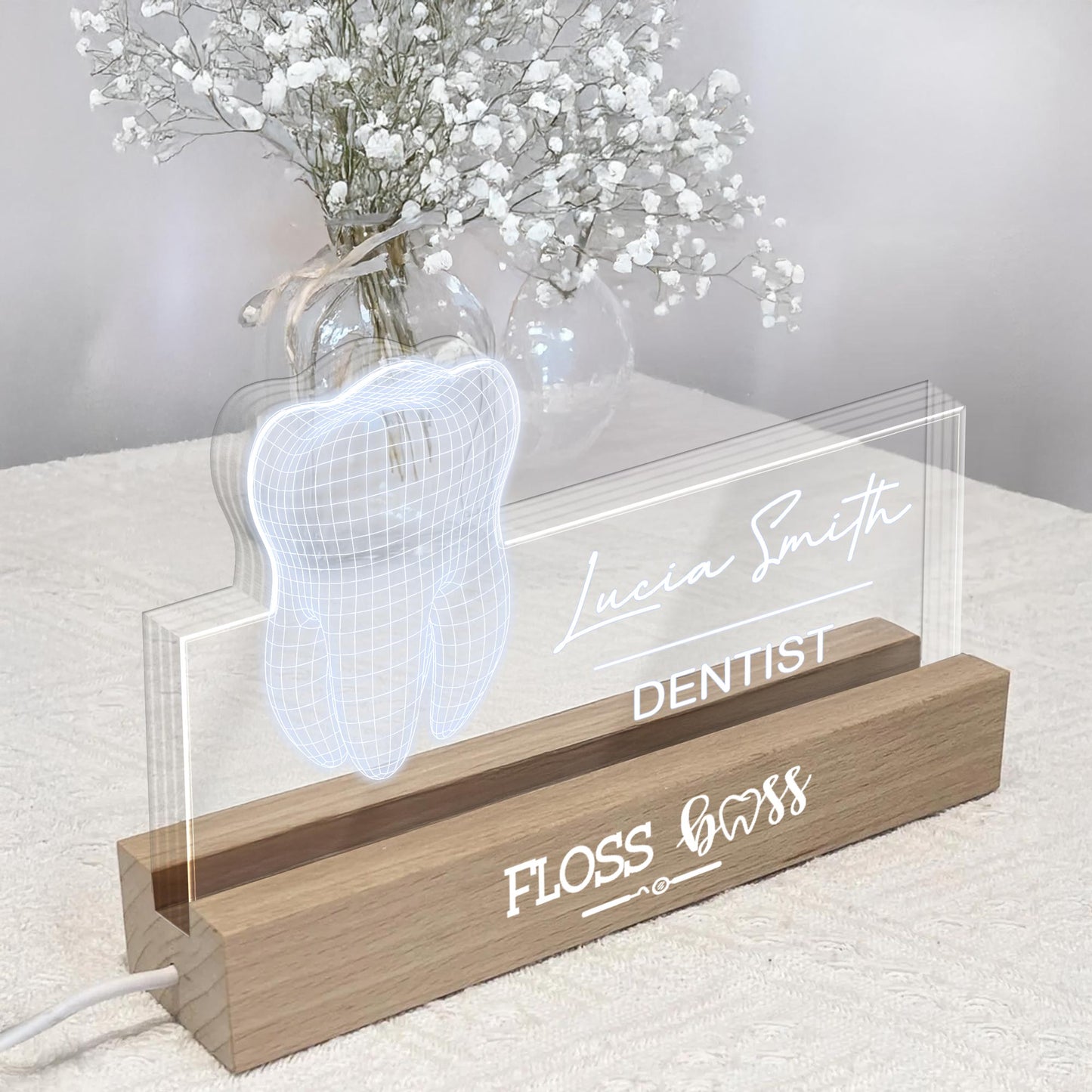 Floss Boss With Elegant Tooth Design