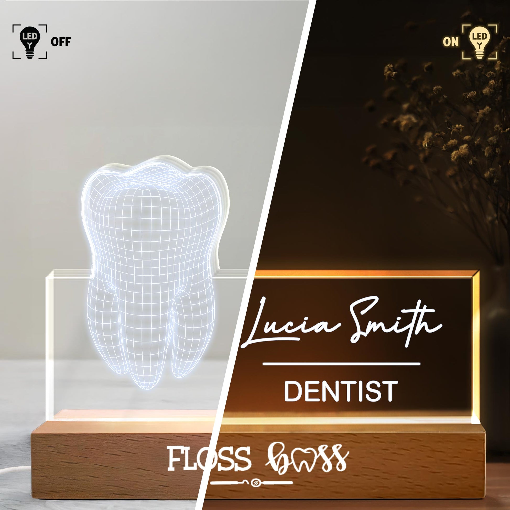 Floss Boss With Elegant Tooth Design