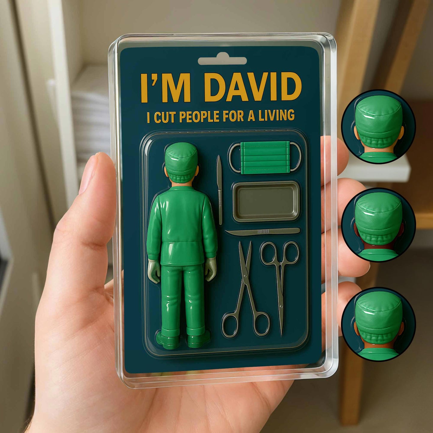 I Cut People For A Living, Surgical Tools and Scrubs - Personalized Custom Acrylic Plaque - DOC015_RECA