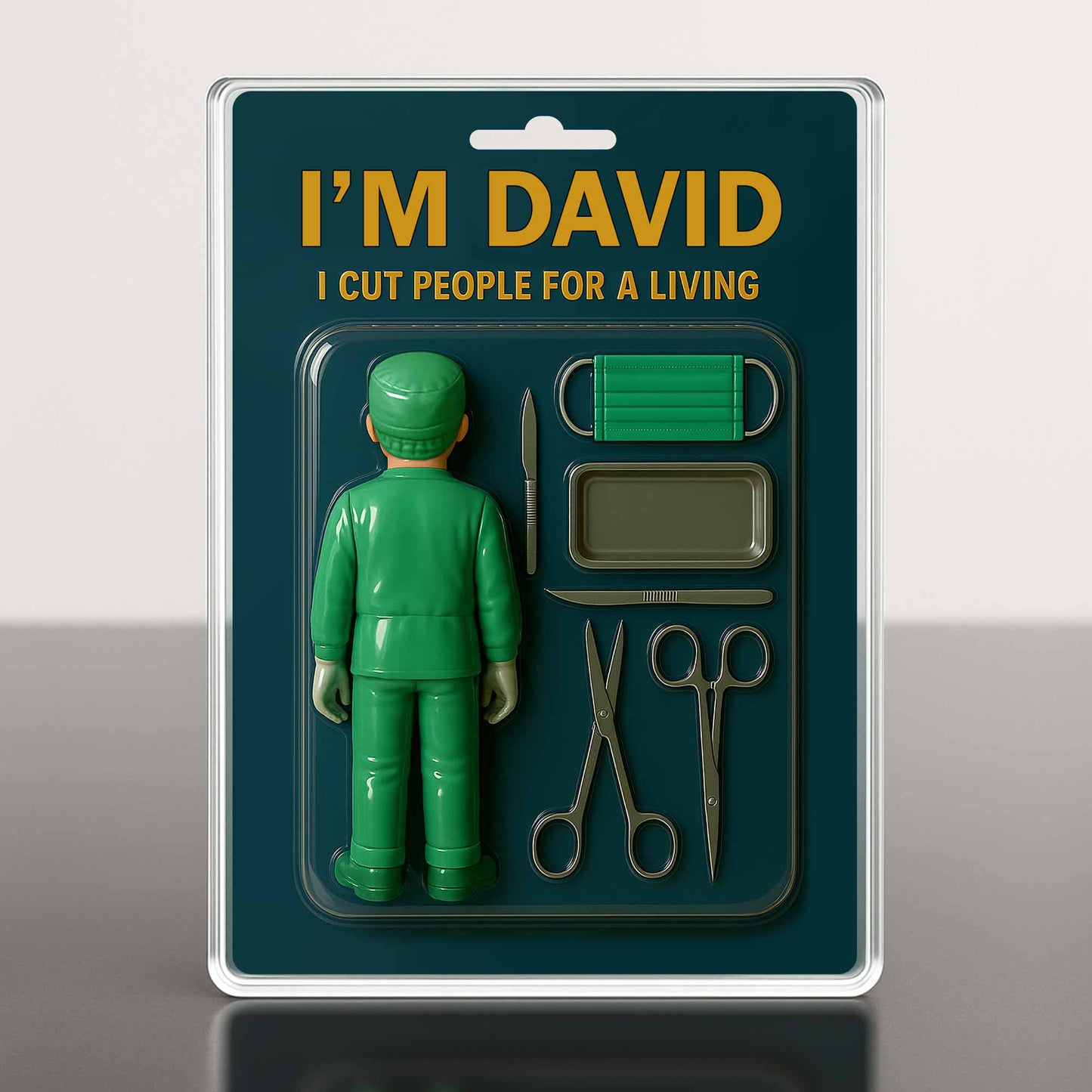 I Cut People For A Living, Surgical Tools and Scrubs - Personalized Custom Acrylic Plaque - DOC015_RECA