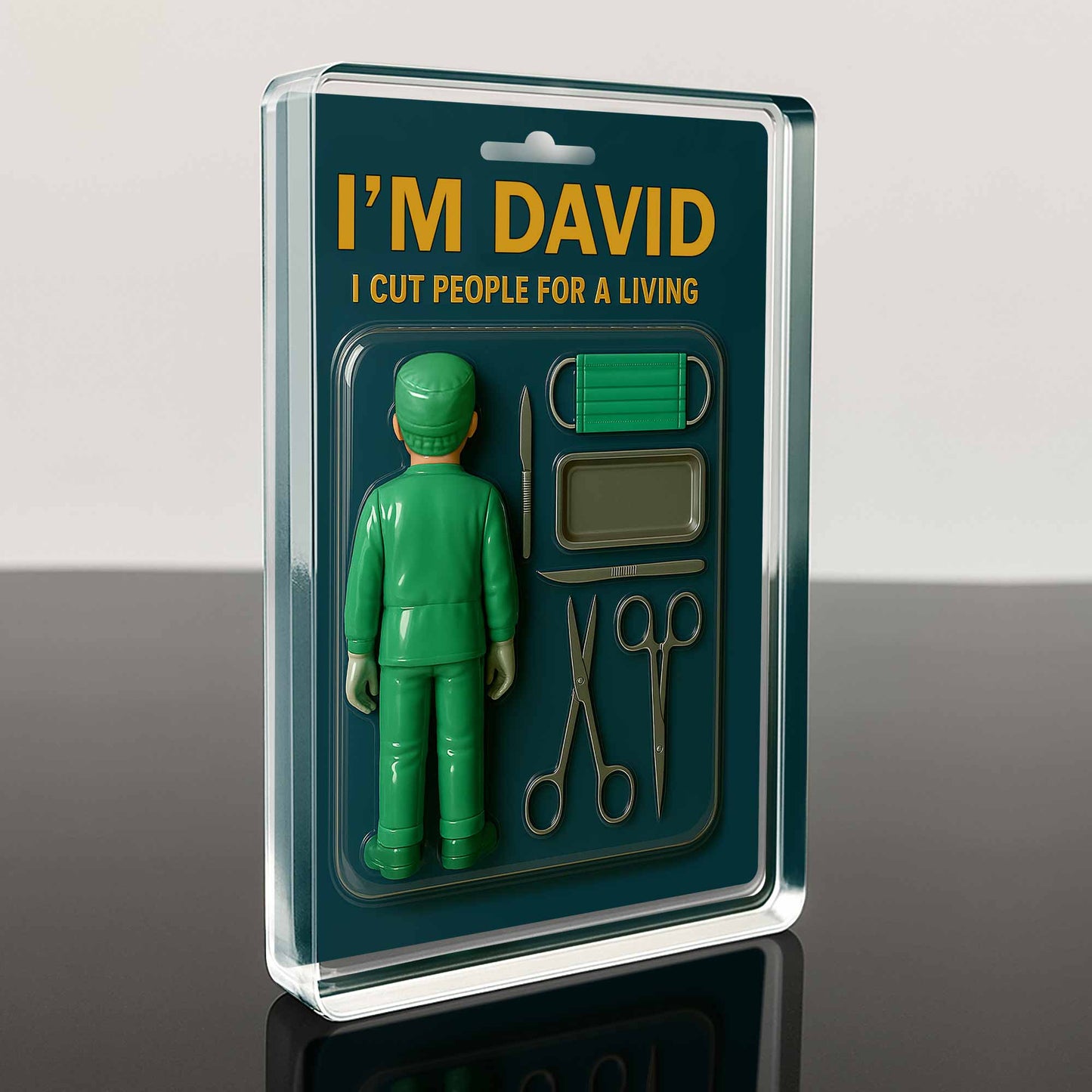 I Cut People For A Living, Surgical Tools and Scrubs - Personalized Custom Acrylic Plaque - DOC015_RECA