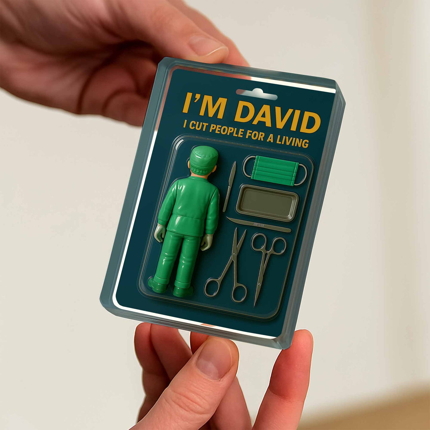 I Cut People For A Living, Surgical Tools and Scrubs - Personalized Custom Acrylic Plaque - DOC015_RECA