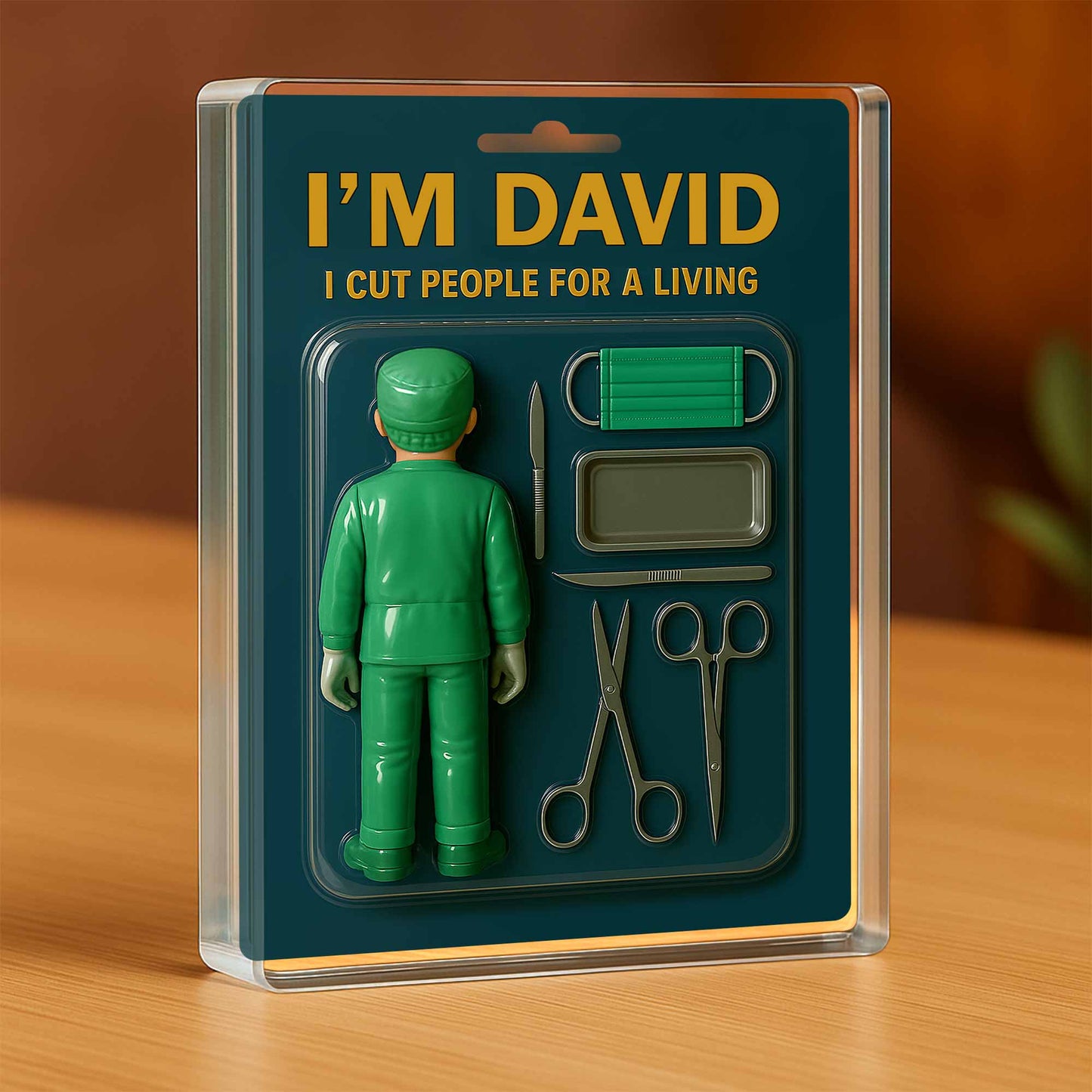 I Cut People For A Living, Surgical Tools and Scrubs - Personalized Custom Acrylic Plaque - DOC015_RECA