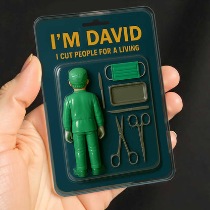 I Cut People For A Living, Surgical Tools and Scrubs - Personalized Custom Acrylic Plaque - DOC015_RECA